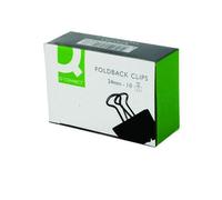 Pack of 500 Q-Connect 24mm Black Foldback Clips