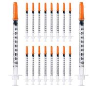 Pack of 50pcs 1 ml/cc Plastic Tube 30G (0.3 x 12.7 mm), Multi-Purpose Measuring Tools, Individually Packed (30G 1/2 Inch)