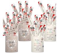 Pack of 52 Banderoles Stickers Du bist Toll für Duplo Chocolate Bar Packaging Gift Stickers with Sayings for Duplo Bars 4 Packs Set for Best Friend Women Men (without Bar)