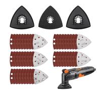 Pack of 53 Starlock sanding plate, multi-tool accessories, multifunctional tool accessories, delta sander sandpaper, multi-tool accessories, multi-tool accessories, Starlock adapter (93 mm)