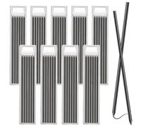 Pack of 54 Pencil Leads, Carpenter's Pencil Leads - 2.8 mm Replacement Leads for Carpenters, Solid Deep Hole Marker for Construction, Architect Drawing, Blac