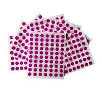 Pack of 560 Self Adhesive Purple 8mm Round Labels - Stickers