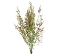 Pack of 6 100cm Artificial Stems with Small Purple Silk Flowers Pegdev Purple One Size