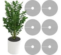 Pack of 6 30 cm Flower Pot Grids - Flower Pot Protective Mesh Plant Protection Cat Plant Protection Grid Can Be Cut to Size Flower Pot Cover Protects Plant Soil from Animals and Children