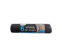 Pack of 6 300 Litre Wheely Bin Liners