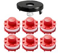 Pack of 6 3405096 Thread Spools, Replacement Spool Compatible with Einhell Grass Trimmer GE-CT 36/30 Li E, GE-CT 36/33 LI E, AGILLO 36/255 BL, AGILLO 18/200, GP-CT 36/35 Li BL for Einhell Replacement