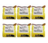(Pack of 6) 5000mAh BR-CCF2TH 6V Lithium Replacement Battery for fanuc oi Mate Model-d, A98l-0001-0902 with Brown Connector