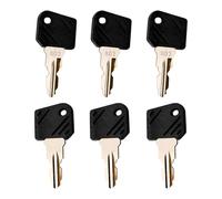 Pack of 6 802 Forklift Ignition Key Ignition Starter Key Compatible with Various Electric Forklift Trucks, Robust Material, Precise Fit, Reliable Function for Forklift Starting Systems