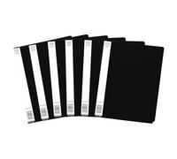 Pack of 6 - A4 Black Display Book Certificate Folder 20 Pockets Display File Display Folder with Plastic Pockets Presentation File with Plastic Sleeves- 40 View Pages