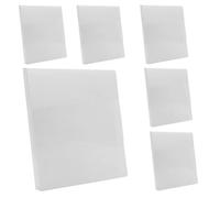 Pack of 6 A4 Display Books Office Folder with 20-Pocket Book for Work Uni Home Presentation Pocketbook with Clear Transparent Sleeves Glossy Cover [White]