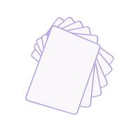 Pack of 6 A4 Double Sided Magnetic Erasable MDF Plain Whiteboards with Purple Border