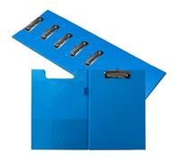 Pack of 6 A4 Light Blue Foldover Clipboards