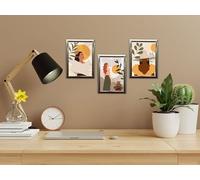 Pack of 6 - A4 Picture Frame Photo Frames Certificate Box Bulk Perspex Free Standing Wall Hanging (Silver)