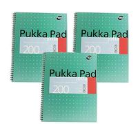 Pack of 6 A4 Pukka Pad Metallic Jotta Notebook DIN A4, 200 Pages per Pad, 6 Pieces