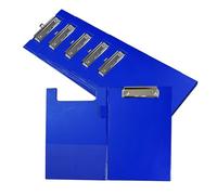 Pack of 6 A5 Blue Foldover Clipboards