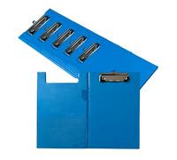Pack of 6 A5 Light Blue Foldover Clipboards