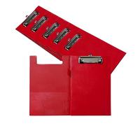Pack of 6 A5 Red Foldover Clipboards