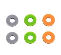 Pack Of 6 Aim Assist Auxiliary Rings Wear Resistant Motion Control Rings For Game Controller Foam Silicone Gamepad Thumbstick Cover