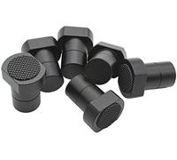 Pack of 6 Aluminium Alloy Bench Hooks Bench Dog Clamp Woodworking Table Clamping Jaws Workbench Positioning Planer Plug Dog Clamp Planer Bench Accessories for 20 mm Dog Hole (Black)