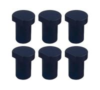 Pack of 6 Aluminum Alloy Clamping Jaws for Workbench 19/20mm, Bench Stopper with Thin Profile Design, Compatible with Flat Clamping Workshop Table 20MM Black