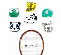 Pack of 6 Animal Damper Tennis Vibration Soft Silicone Racket Shock Absorber The Animals Shock Absorber Material Silicone Suitable for All Models of Tennis Rackets Badminton Racket (1#)