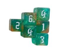 Pack Of 6 Assorted Color Rounded Corner 16mm Dices Cubes With Large Number Kids Acrylic 6 Sided Educational Dices Set Educational Acrylic