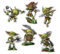 Pack of 6 Assorted Goblin Cutouts - Fantasy Goblins - Party Wall Decorations