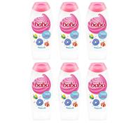 (Pack of 6) BABA Shower Gel Raspberry & Rosewood Scent Original Hungarian 6 x 400 ml - (Pack of 6) BABA Shower Gel Raspberry & Rosewood Fragrance Original Hungarian 6 x 400 ml