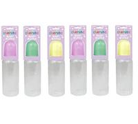 Pack of 6 Baby Bottle Soft Silicone Medium Flow Teat Reusable and Have A Dust Cap, So Spill-Proof and Protects The Bottle and Its Contents from Dirt. (250ml)