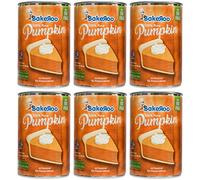 (Pack of 6) Bakeroo Tinned Pumpkin Puree (Pumpkin Pie Filling) - 425g, 100% Natural