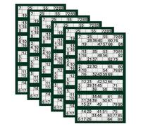 (Pack of 6) Bingo Pad Book 1-600 Numbered Tickets - 6 to View Bingo Flyers Sheets - Fun Family Game for Christmas, New Year, Parties, Events, Get-Togethers