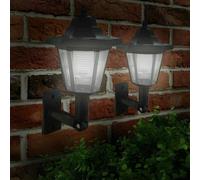 Pack of 6 Black Victorian Style Solar Solar Lights 19cm Marco Paul Black One Size