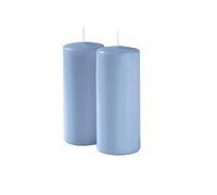 Pack of 6 Candles - Diameter 6 cm Height 15 cm - Colour Dusty Blue - Burning Time 72 Hours - Cereria Di Giorgio