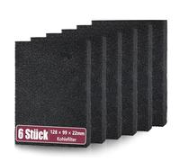 Pack of 6 Carbon Filters for SOG Exhaust System 128 x 99 x 22 mm Sponge Filter Activated Carbon Filter Compatible with Thetford Door Variants Replacement Part No. 517 000 1