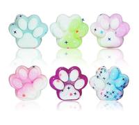 Pack of 6 Cat Paw Anti-Stress Balls, Cat Paw Squishy, Taba Squishy Paw, Fufu Squishy Toys, Cat Paws, Slow Rebound, Stress Relief, Children, Adults, Christmas, Children's Day, Birthday Gifts