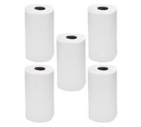 Pack of 6 - Centrefeed Kitchen Rolls - 40 GSM White Hand Kitchen Towels 2 Ply Embossed Wiping Tissue Paper Rolls Strong Absorbent Towels Cleaning Wipe Commercial Home Use (200 Sheets Roll)