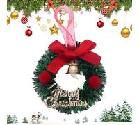 Pack of 6 Christmas Wreaths for Kitchen Cupboard Mini Christmas Wreath with Artificial Green Leaves Mini Wreaths for Kitchen Cabinets Small Christmas Wreaths for Door for Christmas, Window, Wall 6 x 6