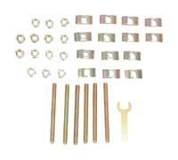 Pack Of 6 Countertops Joint Fasteners Furniture Drawbolt Connectors For Bed Butcher Block Table Assembly Daily Use Carboon Steel Drawbolt Fasteners