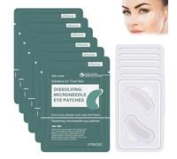 Pack of 6 Dissolving Microneedle Eye Patches, Nano Microneedle Eye Patch,Hydrating Gel Eyes Mask with Hyaluronic Acid, Eye Masks for Dark Circles,Puffy Eyes&Fine Lines,Eye Masks Skincare