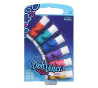 Play-Doh "DohVinci Sparkle Deco Pop Refill Tube (Pack of 6, Multi-Colour)