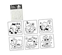 Pack of 6 Drawing Templates Multipurpose Scrapbooking Templates for Cards Wall Art and Classroom Activities Stencil Set Draw Template for Journaling
