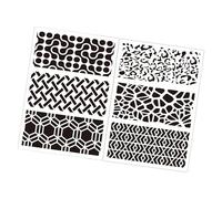 Pack of 6 Drawing Templates Multipurpose Scrapbooking Templates for Cards Wall Art and Classroom Activities Art Drawing Template