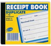 Pack of 6 - Duplicate Receipt Book (5 x 4.25ins/126 x 105mm)