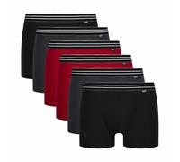 Pack of 6 Ecodim Plain Hipsters Black+Grey+Red