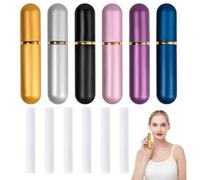 Pack of 6 Essential Oils Smelling Pens and 6 Aroma Stick Set, Wick Inhaler Pen, Odour Sticks, Portable Empty Nasal Inhaler for Essential Oils, Aromatherapy Bottle for On the Go and Home