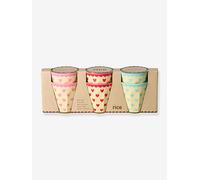 Pack of 6 FAVORITE HEARTS children's cups 250 ml RICE multicoloured