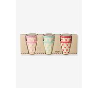 Pack of 6 FAVORITE HEARTS mini-cups for children, 80 ml RICE multicoloured