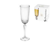 6x Rombo Flute Glasses Diony Crystal Clear Glass CL 12,5
