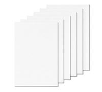 Pack of 6 Foam Boards, White, 21 x 29.7 cm, A4 Plastic Panels, PP Board, 1 mm Thick, Shatterproof and Easy to Cut, Plastic Panels for Model Building and Architecture, Crafts and Living Spaces