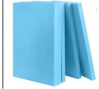 Pack of 6 Foam Sheets Hard Foam, Large Polystyrene Panels 40 x 30 x 2 cm, Handmade Hard Foam Board for Miniature Landscape, Landscape, Template, Painting, Modelling
